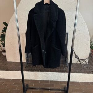 Black teddy coat